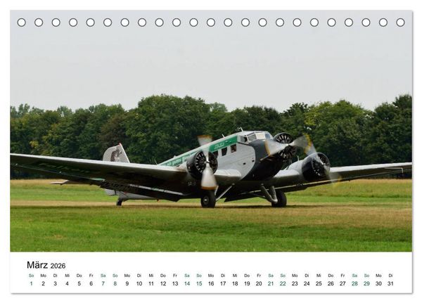 Produktbild: Junkers Ju 52 Die Legende (Tischkalender 2026 DIN A5 quer), CALVENDO Monatskalender