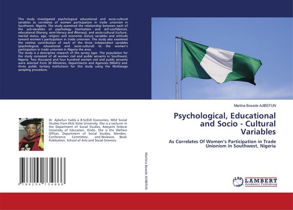 Produktbild: Psychological, Educational and Socio - Cultural Variables
