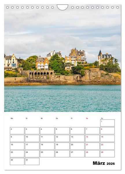 Produktbild: Malerische Bretagne - Reiseplaner (Wandkalender 2026 DIN A4 hoch), CALVENDO Monatskalender