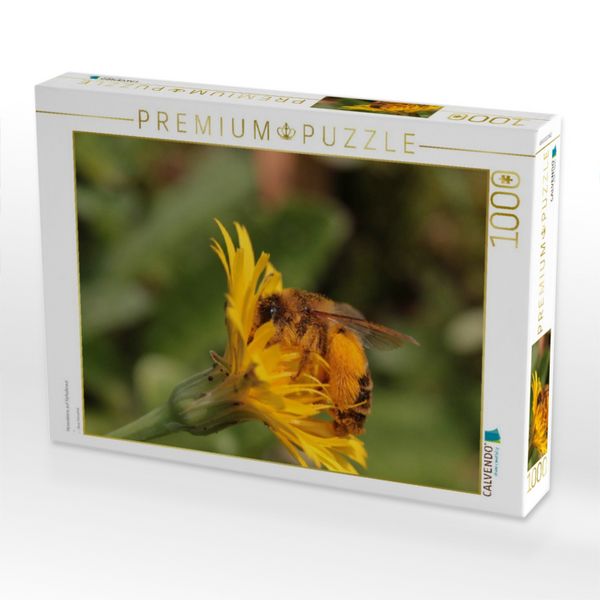 Produktbild: CALVENDO Puzzle Hosenbiene auf Ferkelkraut | 1000 Teile Lege-Gr&ouml;&szlig;e 64x48cm Foto-Puzzle f&uuml;r gl&uuml;ckliche Stunden