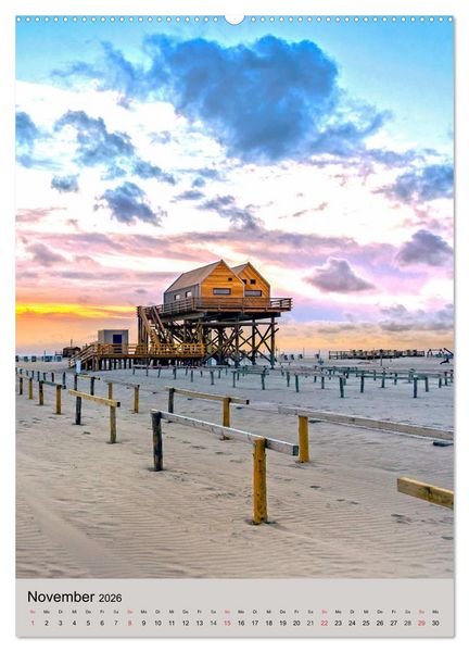 Produktbild: NORDSEEFLAIR - St. Peter Ording und Westerhever (Wandkalender 2026 DIN A2 hoch), CALVENDO Monatskalender