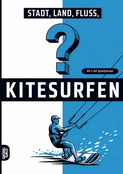 Stadt, Land, Fluss, Kitesurfen, Taschenbuch von Grübelgold Rätselhefte, Grübelgold, 9783693192597