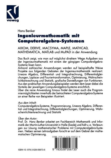 Produktbild: Ingenieurmathematik mit Computeralgebra-Systemen