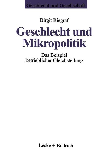 Produktbild: Geschlecht und Mikropolitik