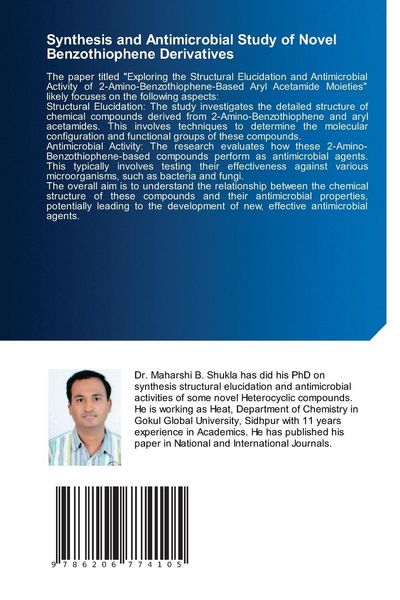 Produktbild: Synthesis and Antimicrobial Study of Novel Benzothiophene Derivatives