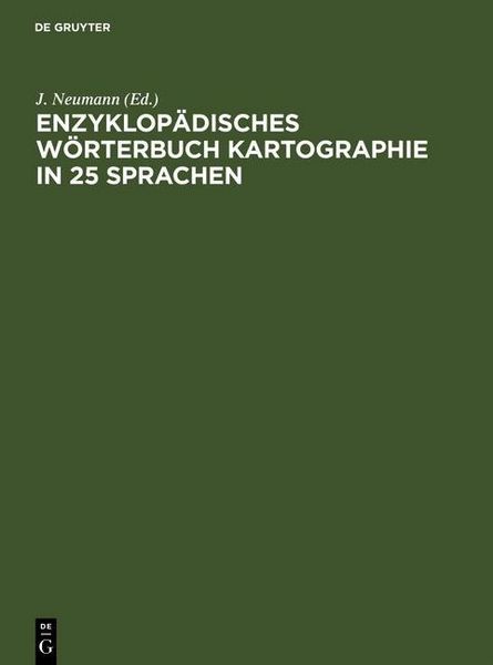 Produktbild: Enzyklop&auml;disches W&ouml;rterbuch Kartographie in 25 Sprachen