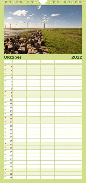 Produktbild: Familienplaner Pellworm 2022 (Wandkalender 2022 , 21 cm x 45 cm, hoch)