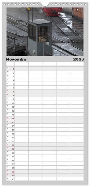 Produktbild: Familienplaner 2026 - Die Brockenbahn mit 5 Spalten (Wandkalender, 21 x 45 cm) CALVENDO