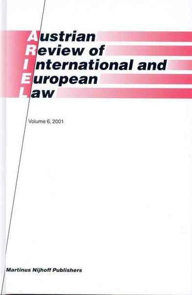 Produktbild: Austrian Review of International and European Law, Volume 6 (2001)