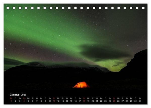 Produktbild: Nordlichter (Tischkalender 2026 DIN A5 quer), CALVENDO Monatskalender