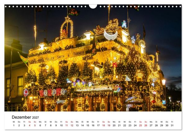 Produktbild: London, bunt und sch&ouml;n! (Wandkalender 2027 DIN A3 quer), CALVENDO Monatskalender