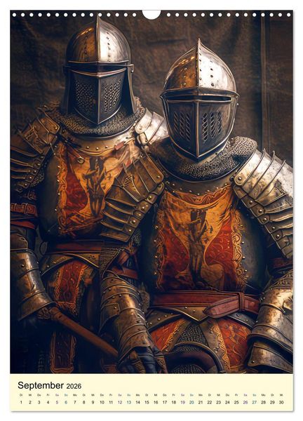 Produktbild: Drachen Ritter Burgen (Wandkalender 2026 DIN A3 hoch), CALVENDO Monatskalender