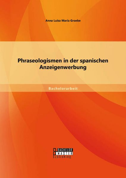 Produktbild: Phraseologismen in der spanischen Anzeigenwerbung