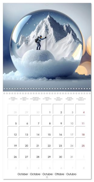 Produktbild: Small world in the glas sphere (Wall Calendar 2026 12 &times; 12 Inch) CALVENDO 12 Month Wall Calendar