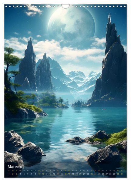Produktbild: Endless Space - Zeitreisen in die unendlichen Weites des Weltraums (Wandkalender 2026 DIN A3 hoch), CALVENDO Monatskalender