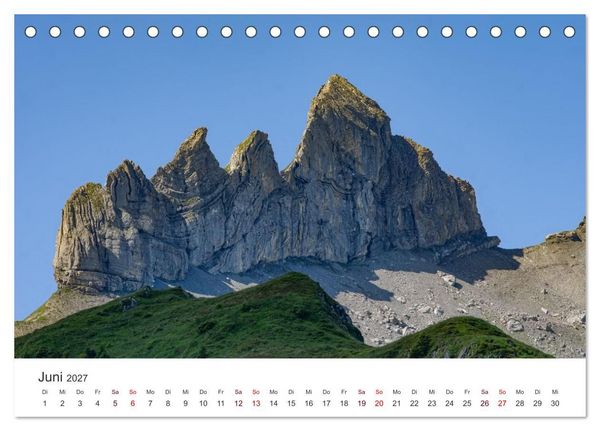 Produktbild: Berner Oberland - Bergwelten (Tischkalender 2027 DIN A5 quer), CALVENDO Monatskalender