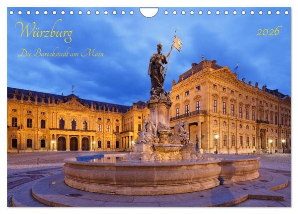 Produktbild: W&uuml;rzburg Die Barockstadt am Main (Wandkalender 2026 DIN A4 quer), CALVENDO Monatskalender