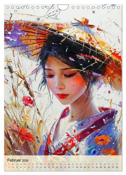 Produktbild: Geishas. Japans traditionelle und faszinierende Kultur (Wandkalender 2026 DIN A4 hoch), CALVENDO Monatskalender