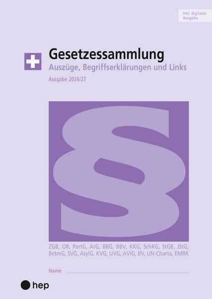 Produktbild: Gesetzessammlung 2026/2027 (Print inkl. E-Book Edubase, Neuauflage 2026)