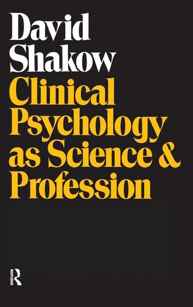Produktbild: Clinical Psychology as Science and Profession