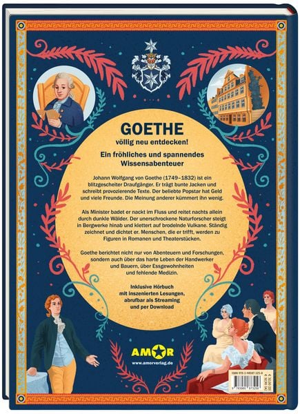 Produktbild: Das große Goethe-Buch. Ein Wissensabenteuer über Johann Wolfgang von Goethe.