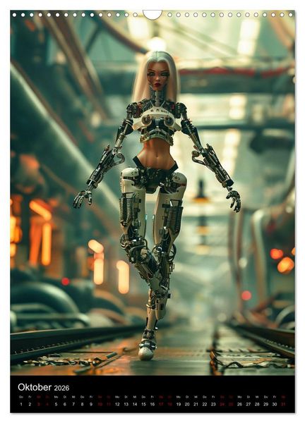 Produktbild: Roboter - Diven (Wandkalender 2026 DIN A3 hoch), CALVENDO Monatskalender