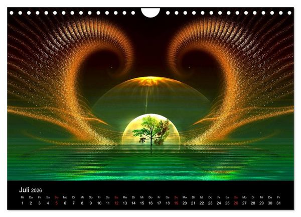 Produktbild: unbekannte Welten (Wandkalender 2026 DIN A4 quer), CALVENDO Monatskalender