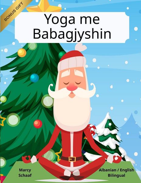 Produktbild: Yoga me Babagjyshin (Albanian English Bilingual) Yoga with Santa