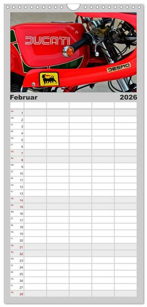 Produktbild: Familienplaner 2026 - Ducati 900SS K&ouml;nigswelle mit 5 Spalten (Wandkalender, 21 x 45 cm) CALVENDO