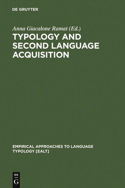 Produktbild: Typology and Second Language Acquisition