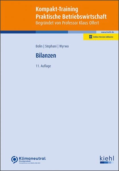 Kompakt-Training Bilanzen, Set von Manfred Bolin,Michael Stephani,Sven Wyrwa, Nwb Verlag, 978-3-470-11111-7
