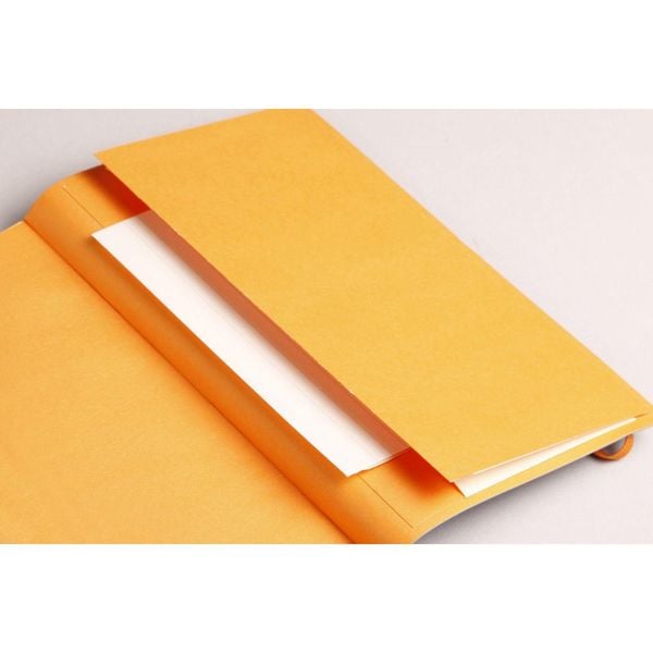 Produktbild: Rhodiarama Notizbuch Softcover A6 72 Blatt liniert saphirblau 90g, mit Gummizugverschluss