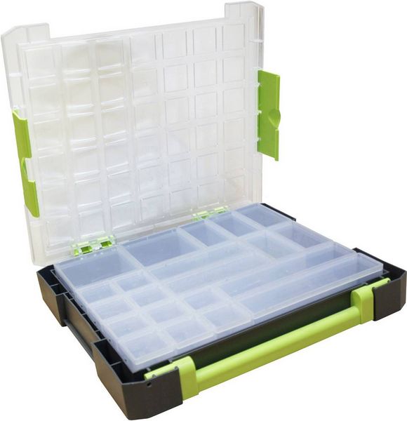 Produktbild: VISO Sortimentskoffer (L x B x H) 375 x 70 x 425 mm Anzahl F&auml;cher: 21 feste Unterteilung Inhalt 1 St.