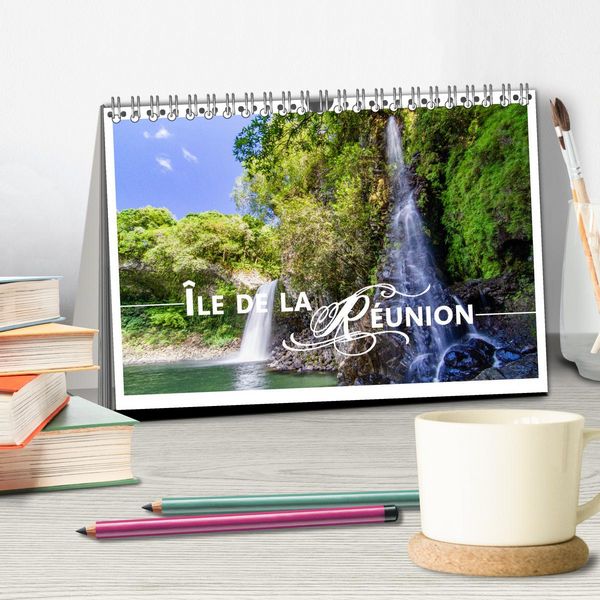 Produktbild: &Icirc;le de la R&eacute;union - Le paradis fran&ccedil;ais dans l'oc&eacute;an Indien (Calendrier de bureau 2026 DIN A5 vertical), CALVENDO calendrier mensuel