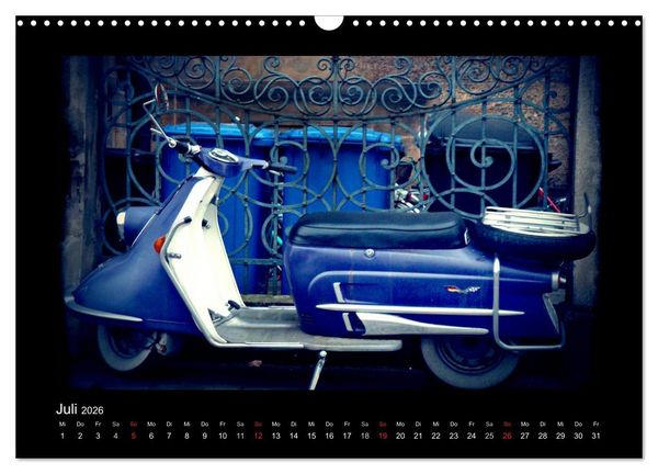 Produktbild: Motorroller (Wandkalender 2026 DIN A3 quer), CALVENDO Monatskalender