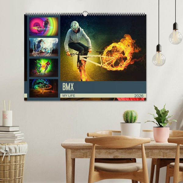 Produktbild: BMX My Life (Wandkalender 2026 DIN A2 quer), CALVENDO Monatskalender