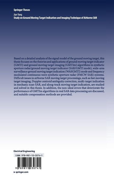 Produktbild: Study on Ground Moving Target Indication and Imaging Technique of Airborne SAR