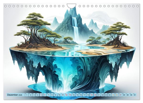 Produktbild: Magie der Natur - Wasserf&auml;lle (Wandkalender 2026 DIN A4 quer), CALVENDO Monatskalender