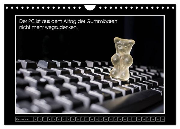Produktbild: Wissenswertes aus der Welt der Gummib&auml;ren (Wandkalender 2026 DIN A4 quer), CALVENDO Monatskalender
