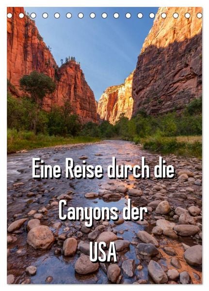 Produktbild: Eine Reise durch die Canyons der USA (Tischkalender 2026 DIN A5 hoch), CALVENDO Monatskalender