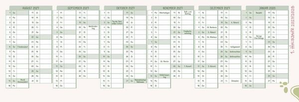 Produktbild: Mein Wochen-Tischkalender f&uuml;r das Schuljahr 2026/2027
