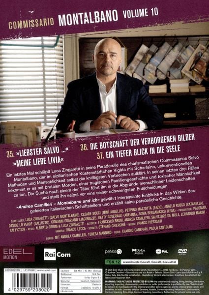 Produktbild: Commissario Montalbano Vol. 10 [4 DVDs]
