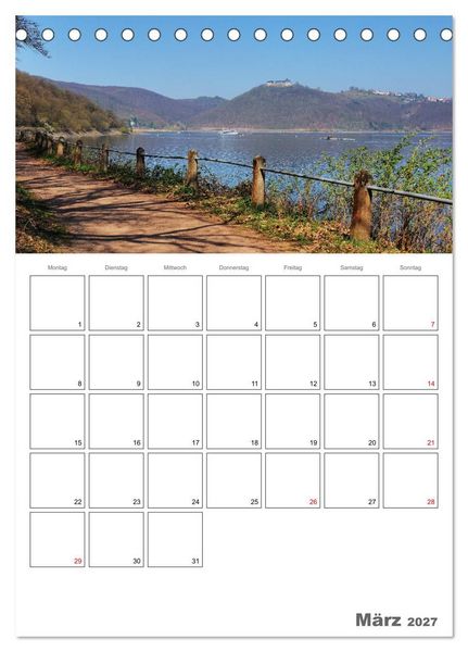 Produktbild: Hessens sch&ouml;nster See - Der Edersee (Tischkalender 2027 DIN A5 hoch), CALVENDO Monatskalender