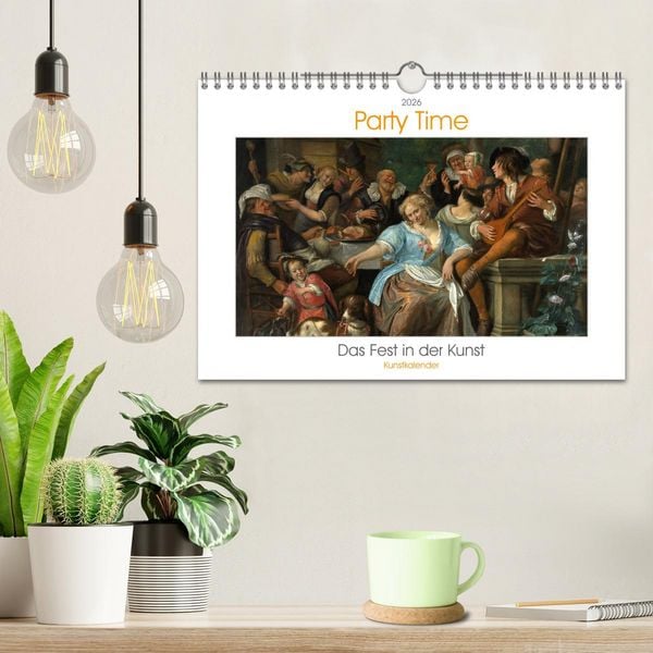 Produktbild: Party Time - Das Fest in der Kunst Kunstkalender (Wandkalender 2026 DIN A4 quer), CALVENDO Monatskalender