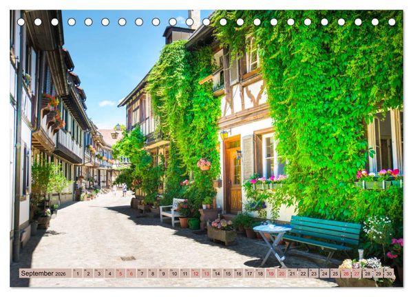 Produktbild: Historisches Gengenbach (Tischkalender 2026 DIN A5 quer), CALVENDO Monatskalender