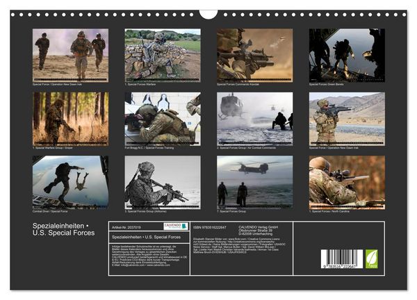 Produktbild: Spezialeinheiten &bull; U.S. Special Forces (Wandkalender 2026 DIN A3 quer), CALVENDO Monatskalender