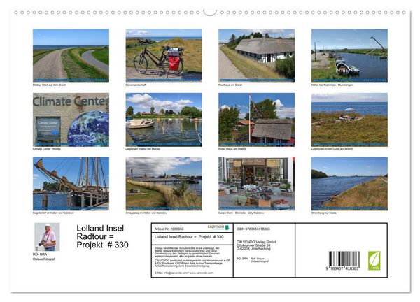 Produktbild: Lolland Insel Radtour = Projekt # 330 (hochwertiger Premium Wandkalender 2026 DIN A2 quer), Kunstdruck in Hochglanz