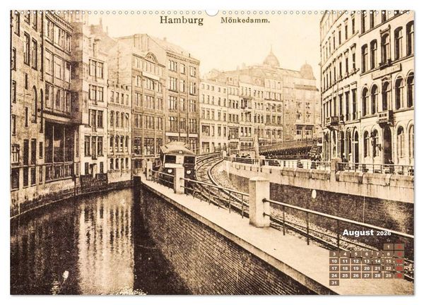 Produktbild: Gr&uuml;&szlig;e aus dem alten Hamburg &ndash; Historische Ansichten der Stadt (Wandkalender 2026 DIN A2 quer), CALVENDO Monatskalender