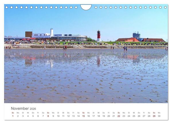Produktbild: Mein B&uuml;sum - Das wundersch&ouml;ne Nordseeheilbad in Schleswig-Holstein (Wandkalender 2026 DIN A4 quer), CALVENDO Monatskalender