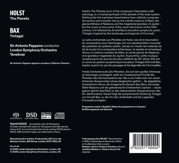 Produktbild: The Planets/Tintagel